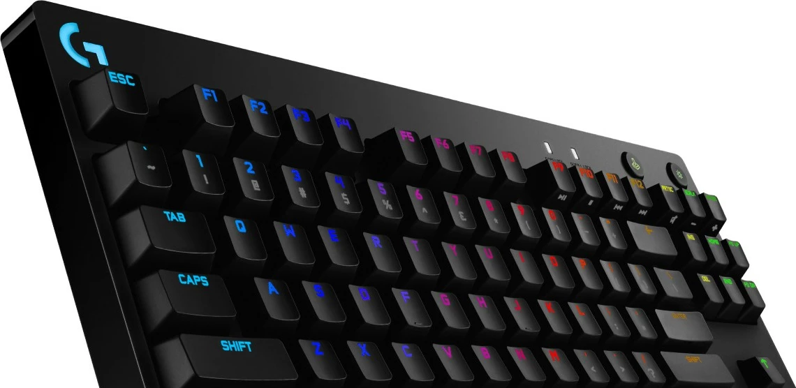 Mehančna tipkovnica Logitech G PRO, Tenkeyless, RGB LED, črna