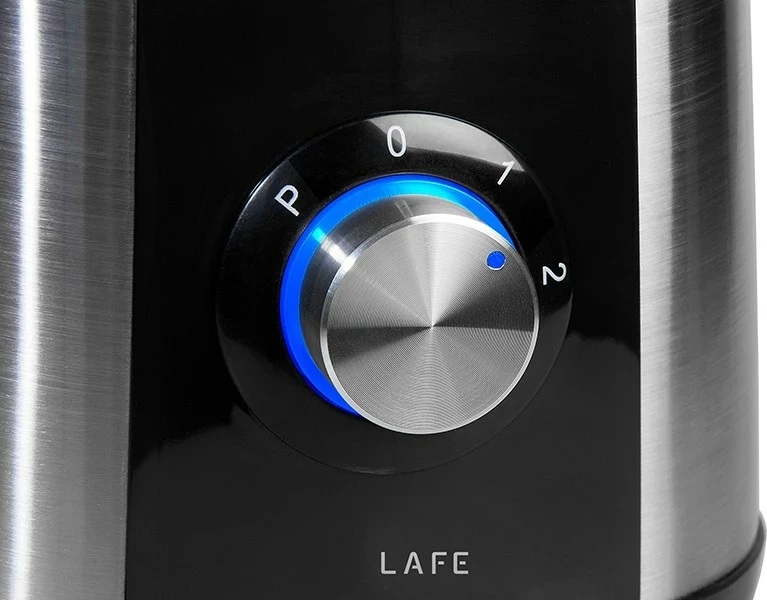 Blender 1,5 L, 600 W, steklen vrč, črno-srebrn — Lafe PowerMix