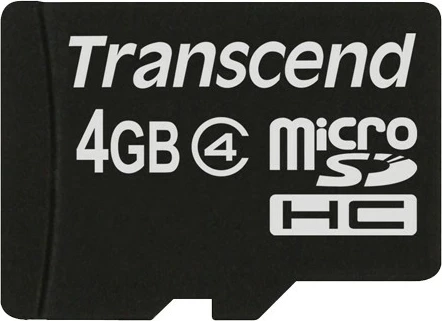 MicroSDHC kartica Transcend TS4GUSDC4 4GB črna