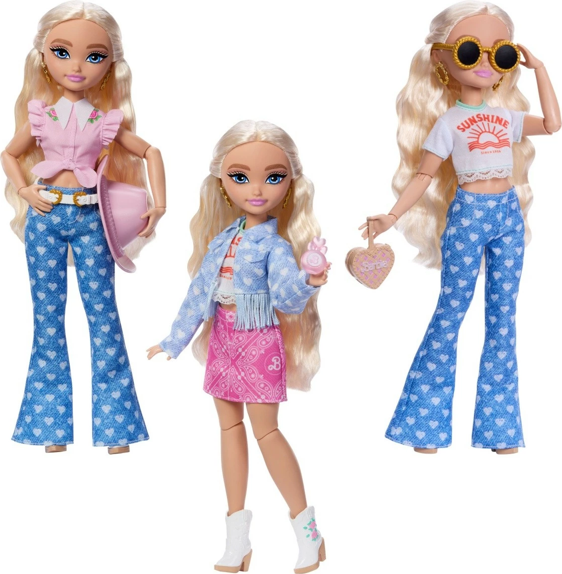Lutka Barbie Dream Besties Malibu Festival Styling z dodatki, Mattel JGH87, roza