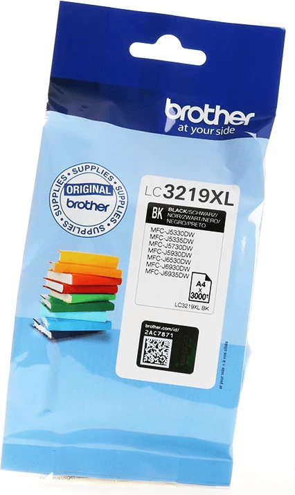 Črnilna kartuša, XL, do 3000 strani, črna, Brother LC3219XLBK