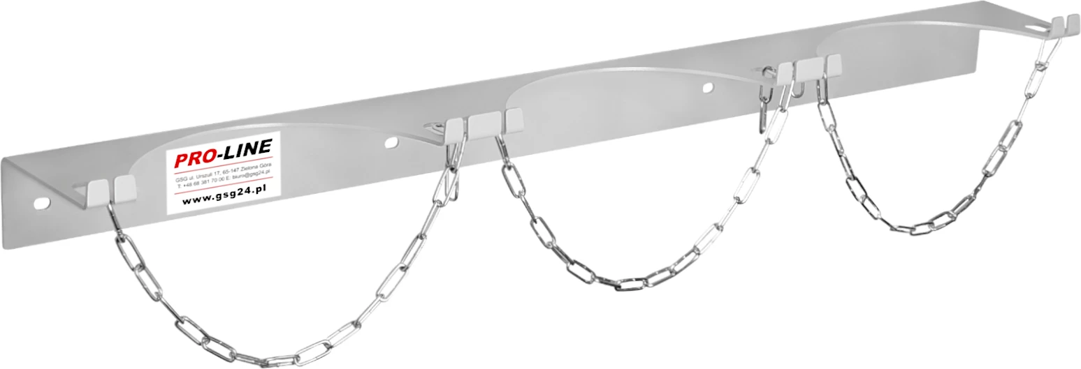 Stenski nosilec za 3 jeklenke plina Pro-Line 1013441, premer do 250 mm, siv