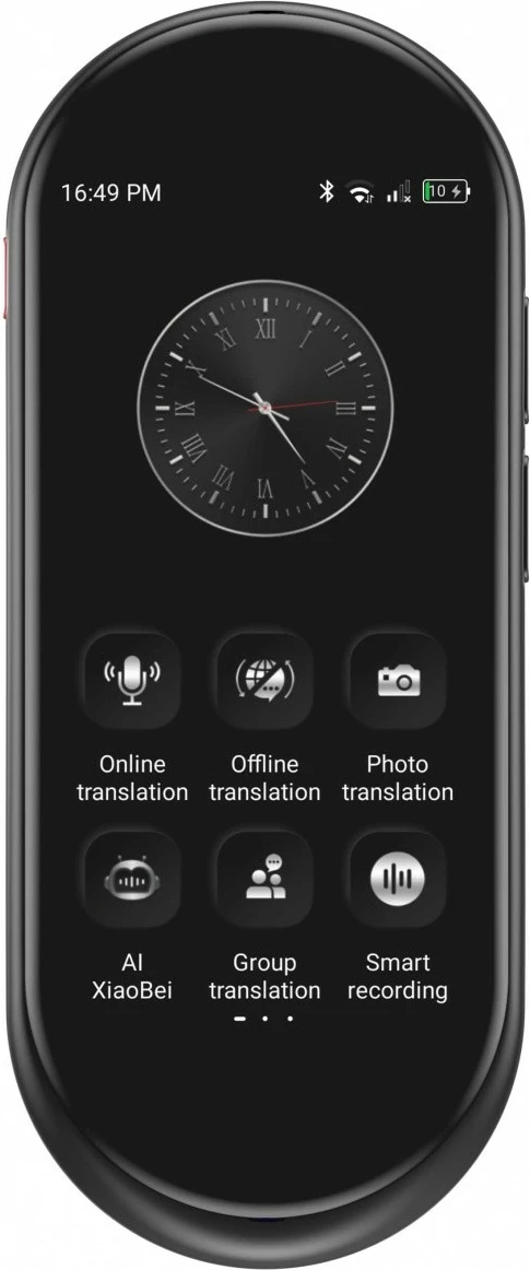 Elektronski prevajalnik Maxcom mTalk MT100 4G, 1500 mAh, črn