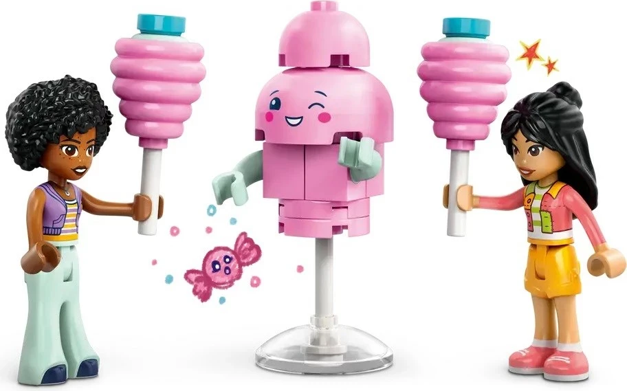 Stojalo s sladkorno peno in skuter, LEGO Friends 42643, rožnato