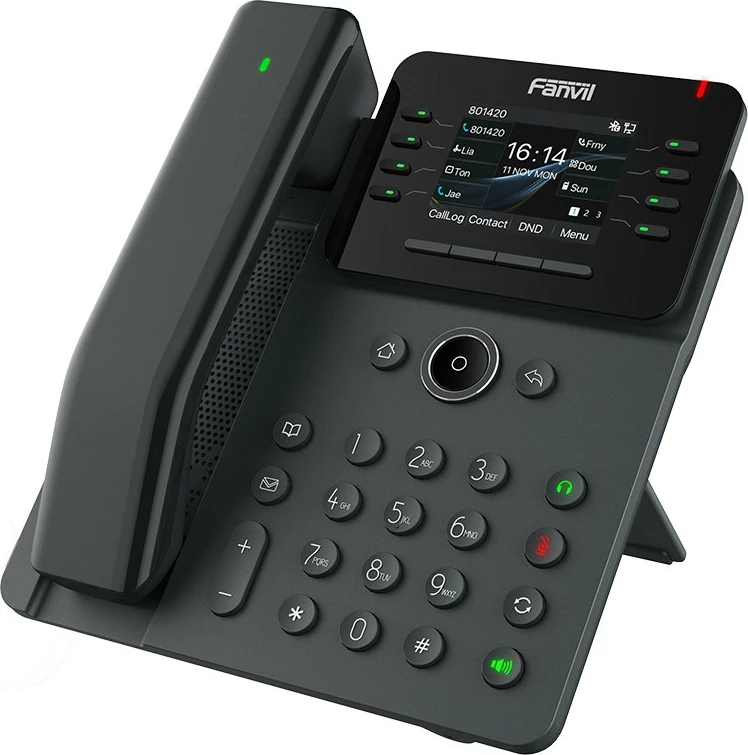 IP telefon Fanvil V62 Pro, Dual Gigabit PoE, črn