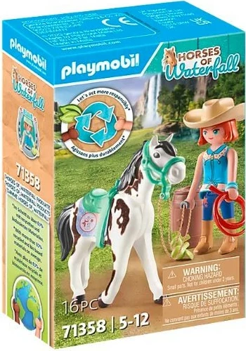 Set s konji Playmobil Horses of Waterfall 71358 Ellie in Sawdust, z dodatki, za otroke