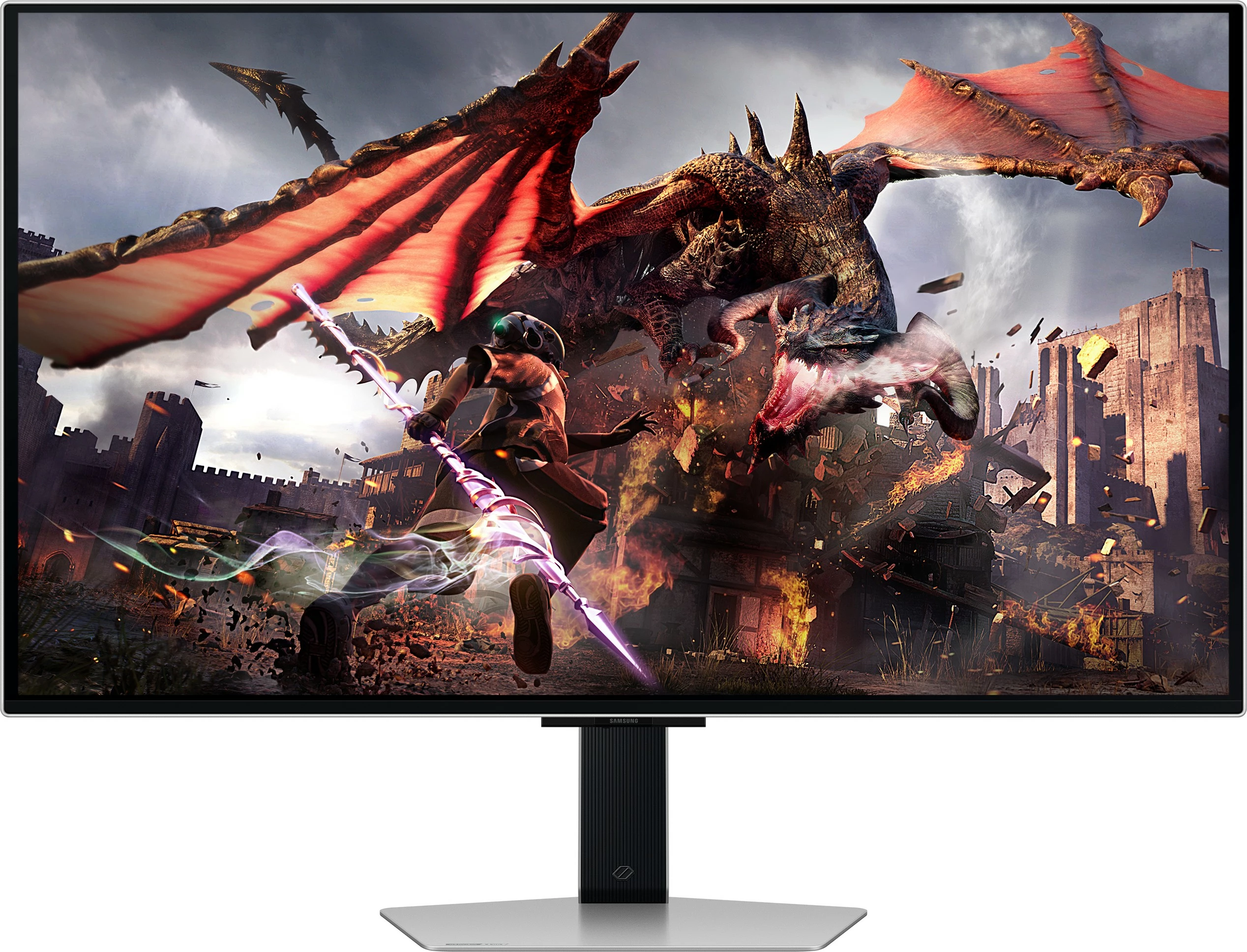 32" 4K Ultra HD OLED monitor, Samsung G80SD, srebrn