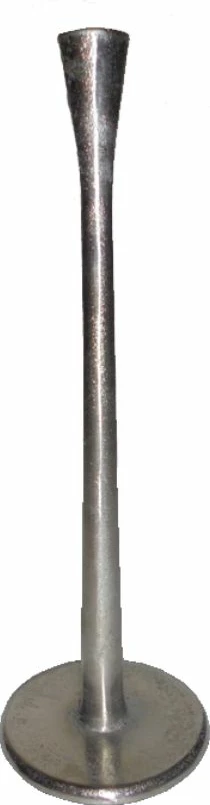 Svečnik HASTAM, aluminij, srebrne barve, 10x10x36 cm