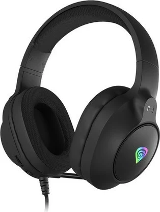Slušalke za igre Genesis Neon 213 RGB, z mikrofonom, z žico, črne