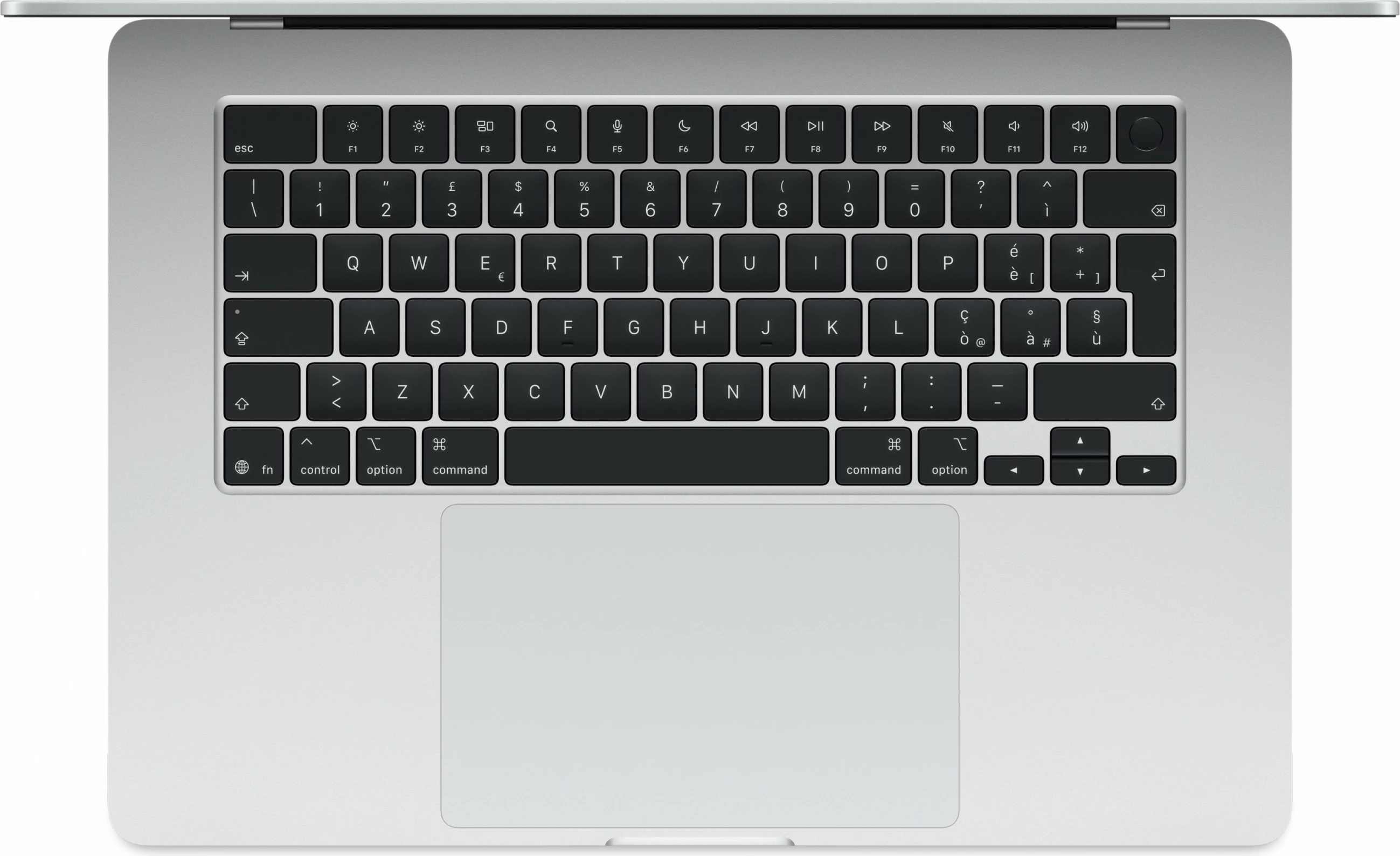 Prenosnik Apple MacBook Air, 15,3", M4 10‑jedrni, 16 GB, 256 GB SSD, 10‑jedrna GPU, srebrna (QWERTZ nemška tipkovnica)