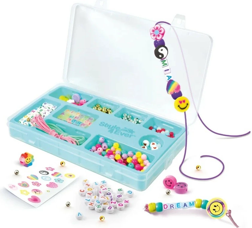 Set za ustvarjanje prijateljskih zapestnic Epee Project Glam EP60469, več kot 300 dodatkov, za deklice od 6+, večbarven