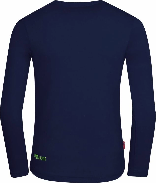 Majica z dolgimi rokavi za otroke Trollkids, modra