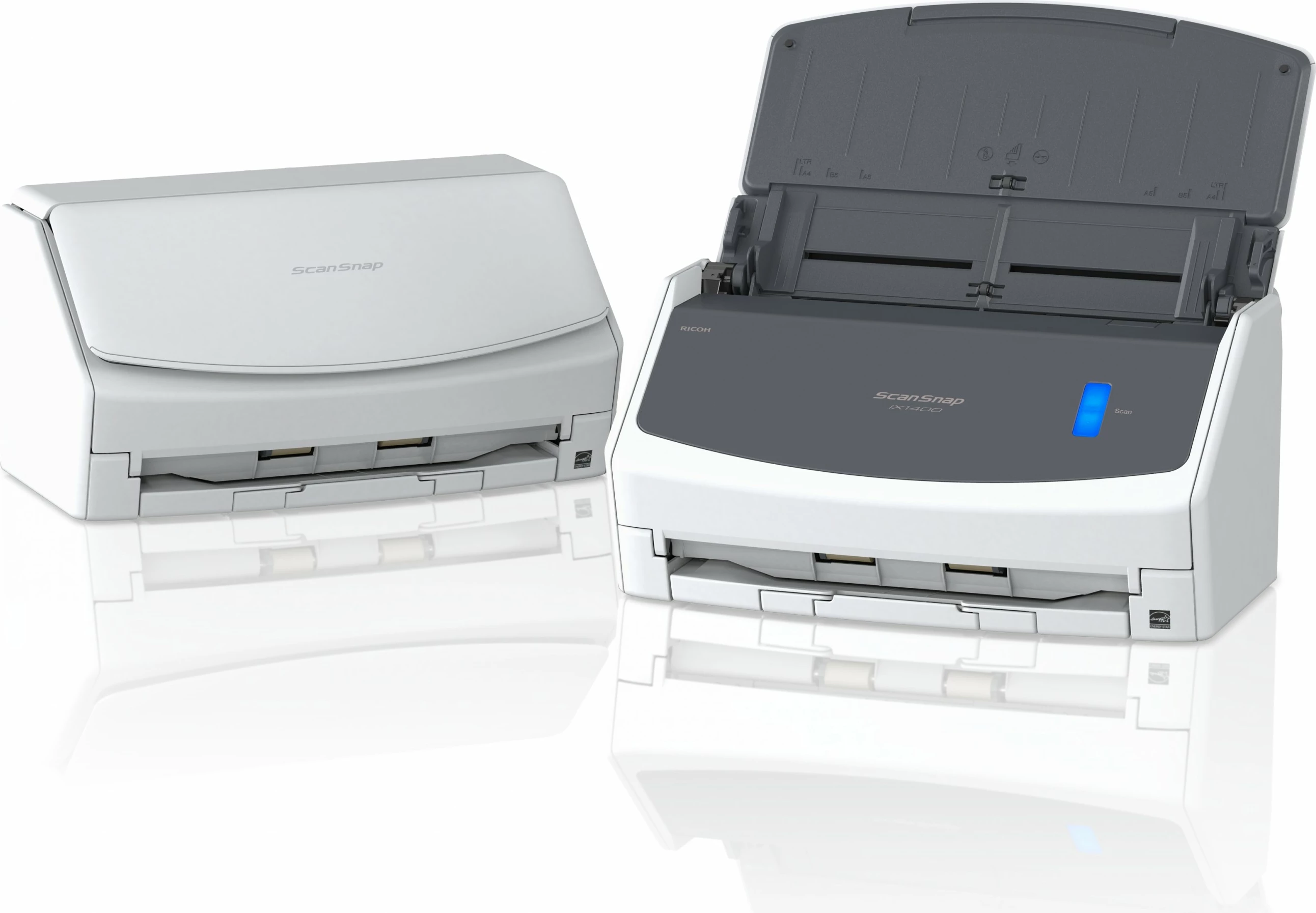 Skaner ADF z visoko zmogljivostjo Ricoh ScanSnap iX1400, 216 x 360 mm, 600 x 600 DPI, 40 ppm, bel