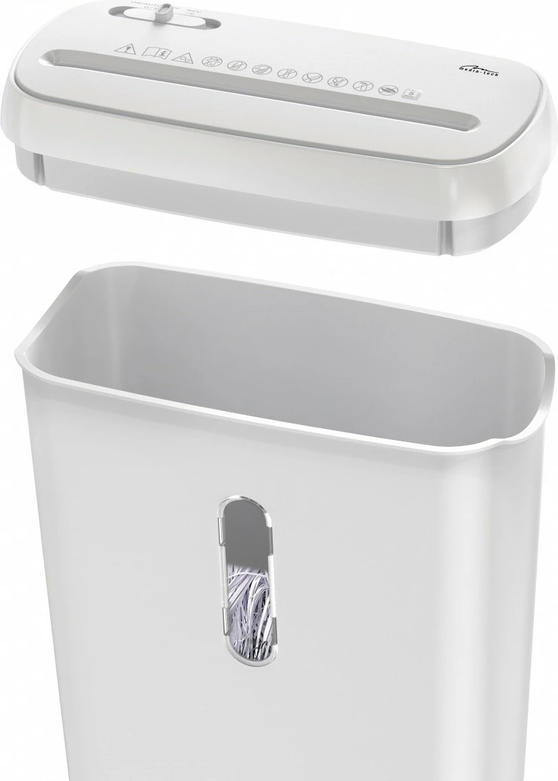 Uničevalnik dokumentov in kreditnih kartic Media-Tech MT223, bel