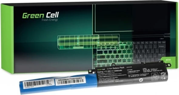 Baterija za prenosnik Green Cell, 2200 mAh, črna
