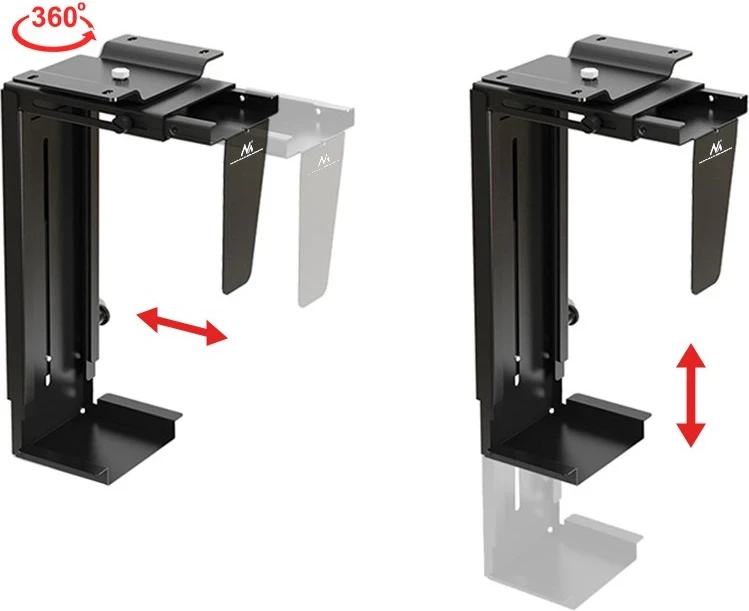 Nosilec za računalnik Maclean MC-713, črn