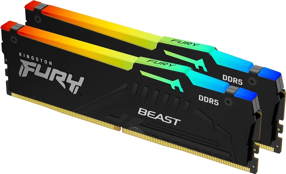 RAM pomnilnik Kingston FURY 32GB 5200MT/s DDR5 CL40 DIMM (komplet 2) Beast RGB