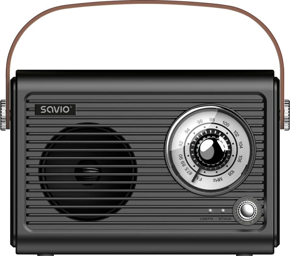 Prenosni radio Savio RS-01, FM, USB, črn