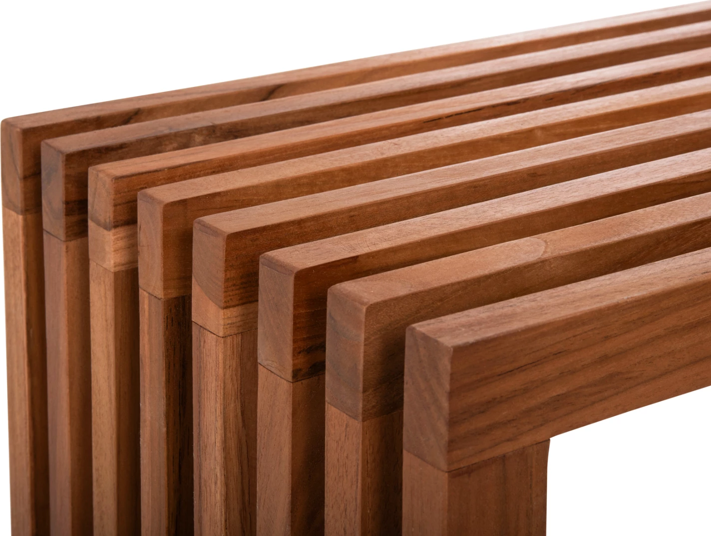 Konzola NYA FH9831 iz masivnega tikovega lesa v naravni barvi 130x29,5x46H cm