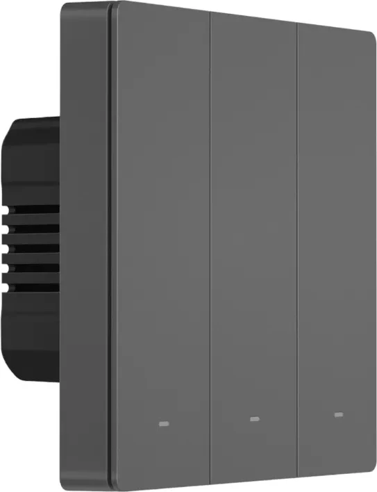 Pametni stenski stikalnik Sonoff M5 3C, 3-kanalen, WiFi, siv