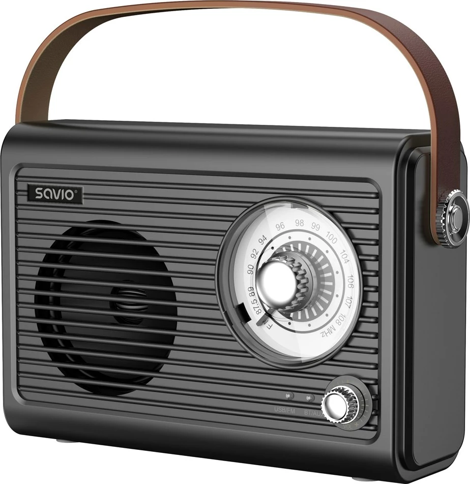 Prenosni radio Savio RS-01, FM, USB, črn