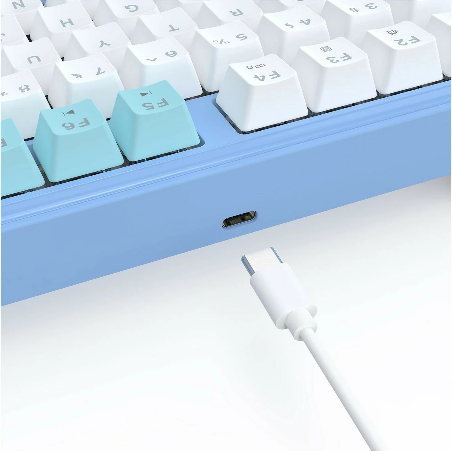 Mekanična igralna tipkovnica Redragon K707WBB-RGB StarBlade, RGB, bela