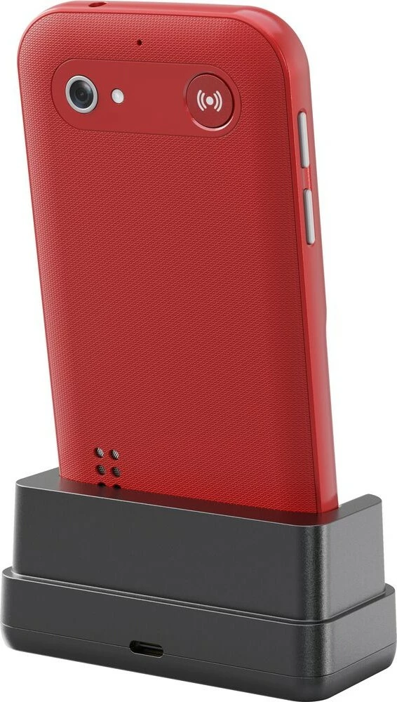 Preprost mobilni telefon Doro Leva L10, Single SIM, 2,4", 2 MP, 1150 mAh, rdeč