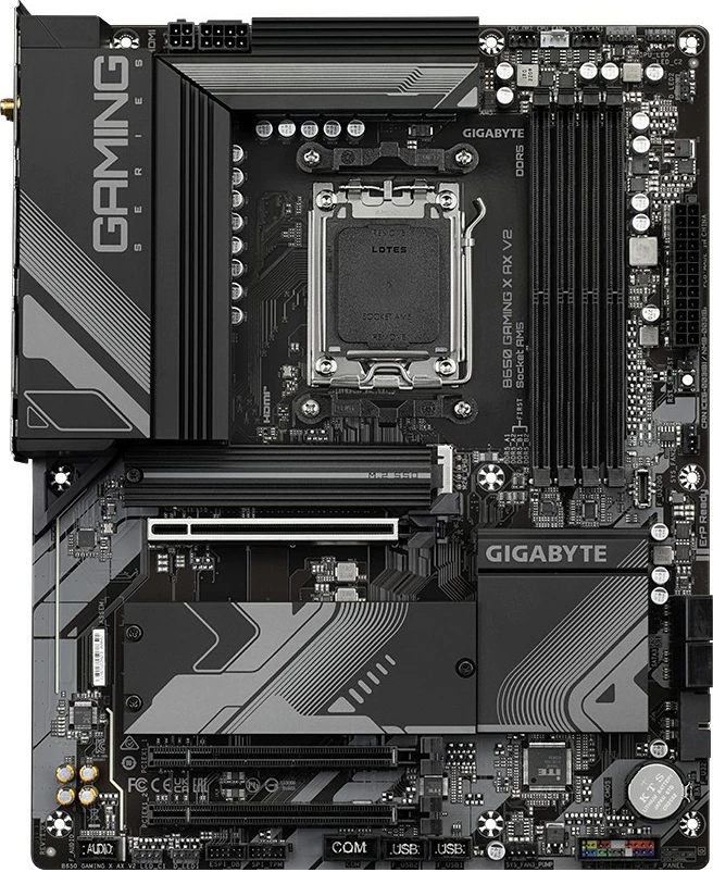 Matična plošča B650 GAMING X AX V2 Gigabyte, Socket AM5, ATX, 4x DDR5, Wi‑Fi 6E, črna