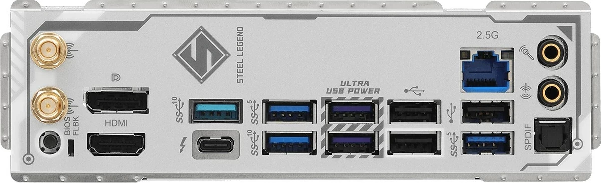 Plošča ameska ASRock B860 Steel Legend WiFi, ATX, bela