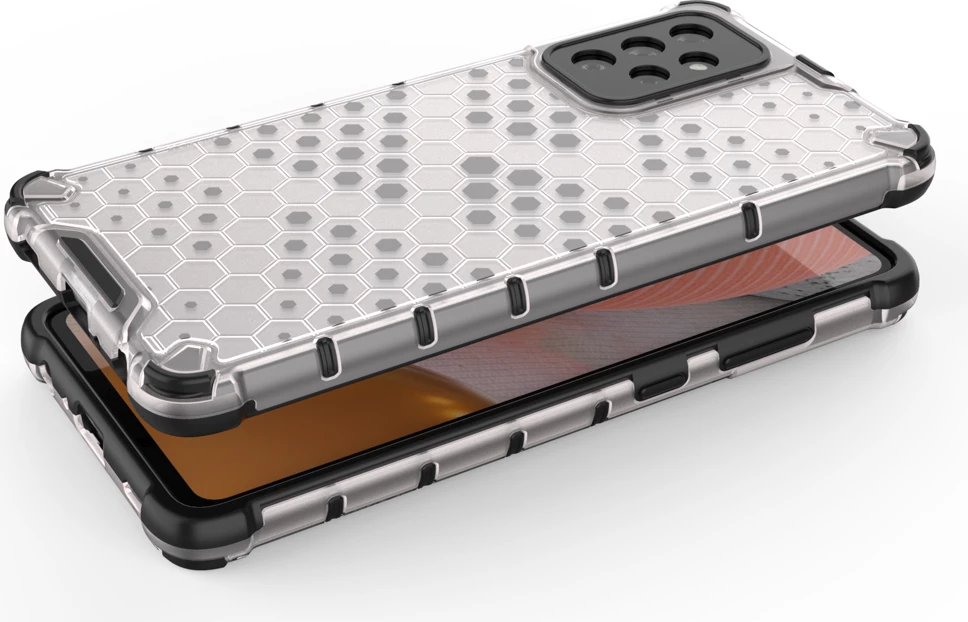 Zaščitni ovitek Honeycomb Hurtel za Samsung Galaxy A72 4G, moder