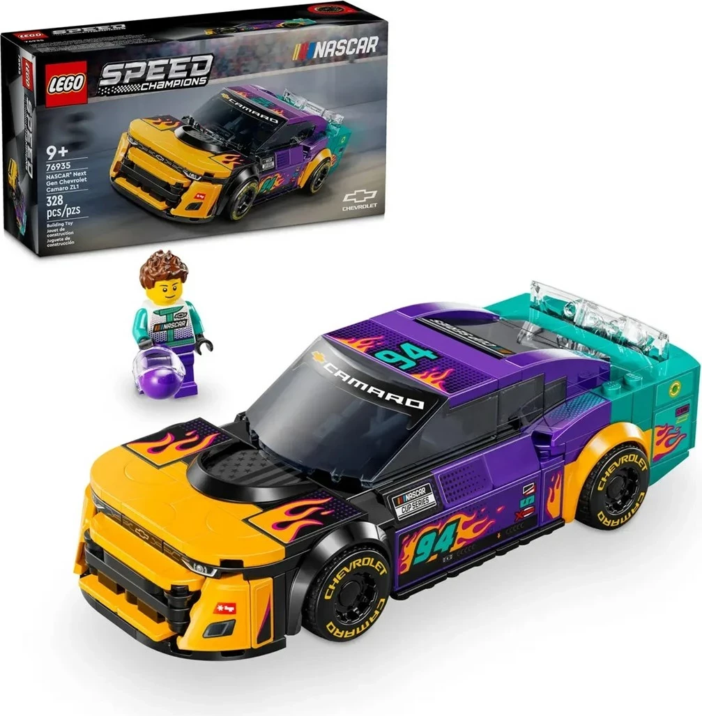 Set SPEED CHAMPIONS NASCAR Next Gen Chevrolet Camaro ZL1, LEGO 76935