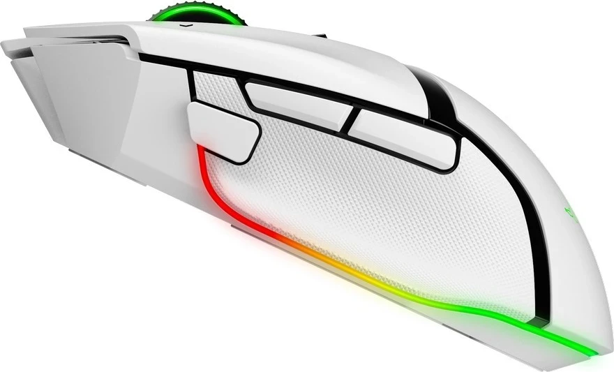 Ergonomski igralni miš Razer Basilisk V3 Pro, RGB, brezžična, bela