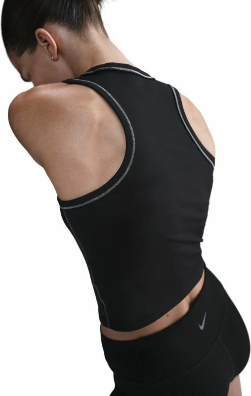 Crop majica za ženske Nike, črna