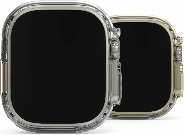 Ovitek Ringke Slim, 2 kosa, za Apple Watch Ultra 49 mm, prozoren in titan