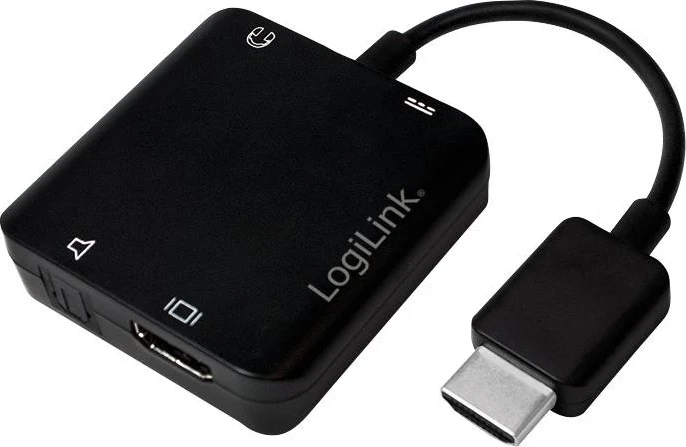 Pretvornik HDMI LogiLink, črn