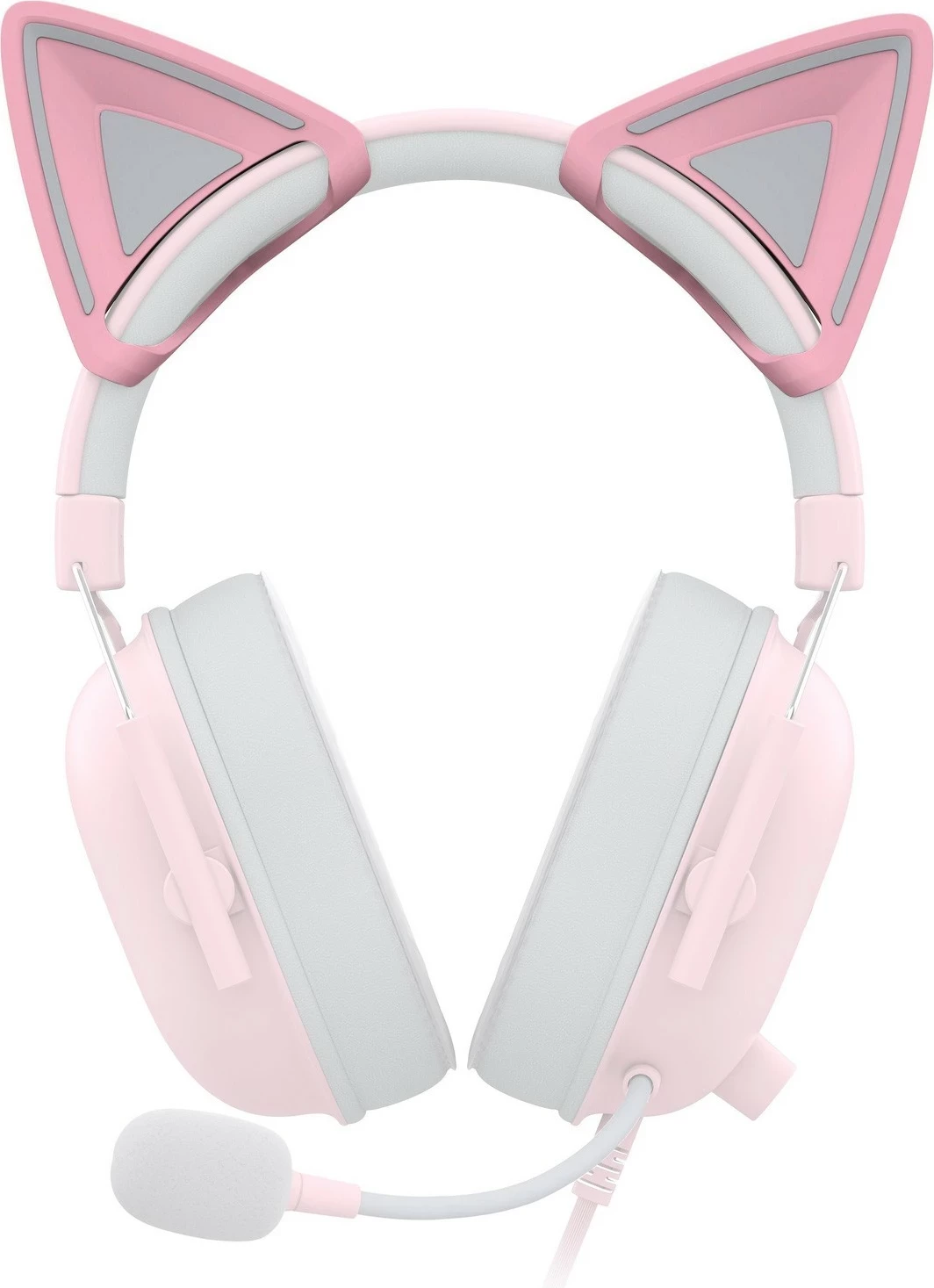Slušalke z mačjimi ušesi za igralce, Razer Kitty Ears, rožnate