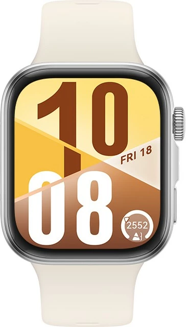 Pametna ura Huawei Watch Fit 4 Seiya-B19F, 1,82", 400 mAh, bel trak iz fluoroelastomera