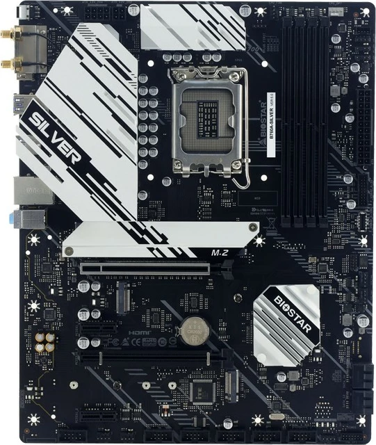 Matična plošča Biostar B760A-SILVER, Intel LGA 1700, DDR5, micro ATX