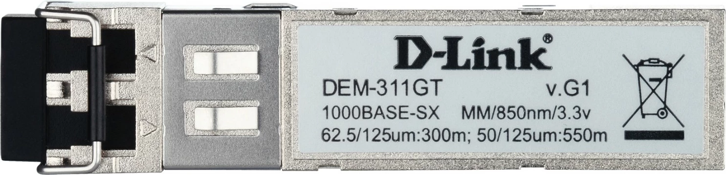 Transceiver modul SFP D-Link DEM-311GT, 1000 Mbit/s, LC, kovinski