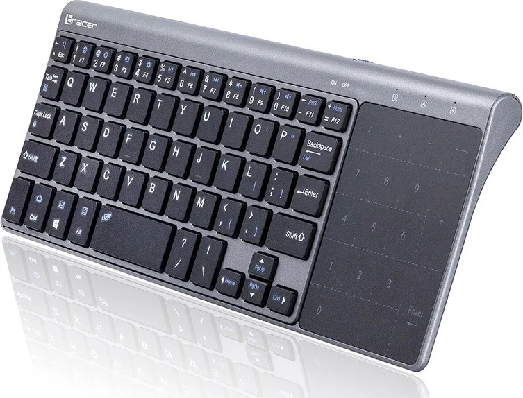 Tastatura s touchpadom Tracer EXpert, 2,4 GHz, črno/siva