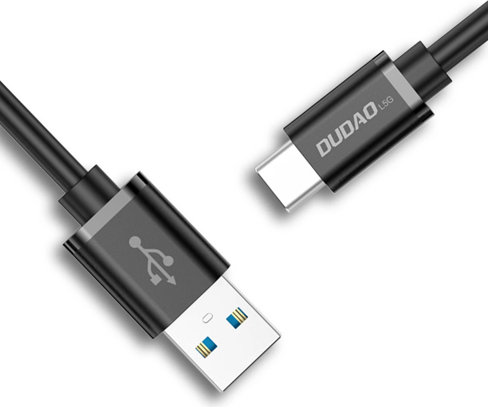 Kabel za super hitro polnjenje Dudao L5G, 1 m, USB-A v USB-C, črn