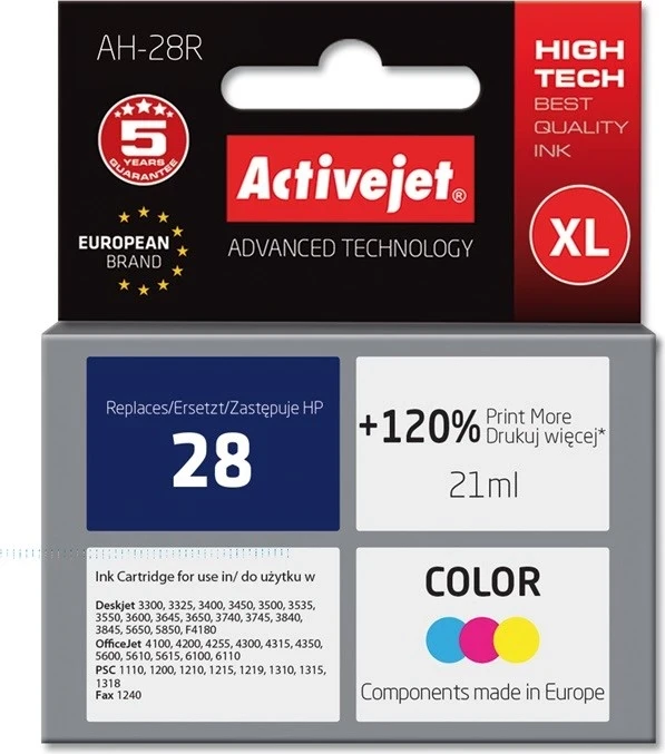Barva Activejet za HP 28 C8728A, 21 ml