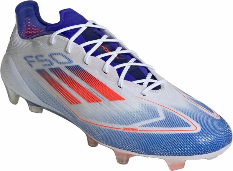 Futbalske nogometne superge, adidas F50 Elite FG, bele in modre, moške