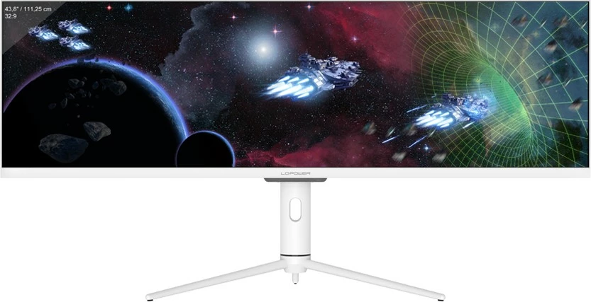 Ultraširok 43,8" Double Full HD monitor LC-Power LC-M44-DFHD-120, 120 Hz, bel