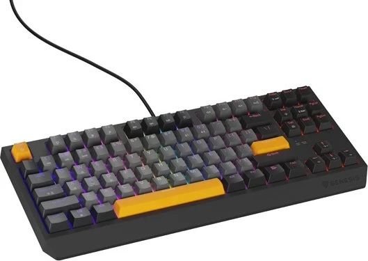 Mekaniška tipkovnica TKL z RGB, Genesis Thor 230, Outemu Red, sivo-črna