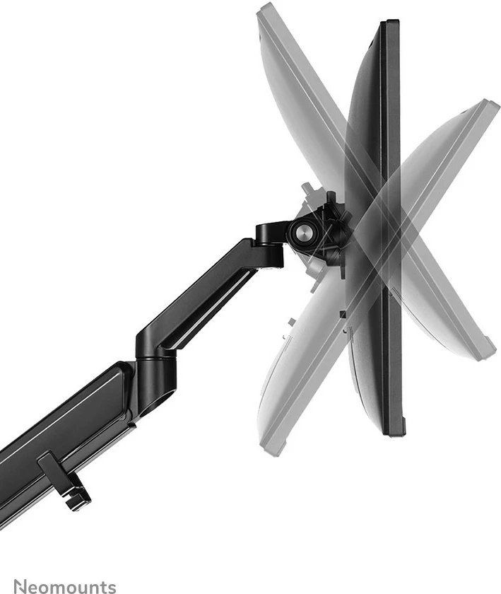 Nosilec za monitor Neomounts, s sponko/čepom, 9 kg, 43,2 cm (17"), 81,3 cm (32"), 100 x 100 mm, črn