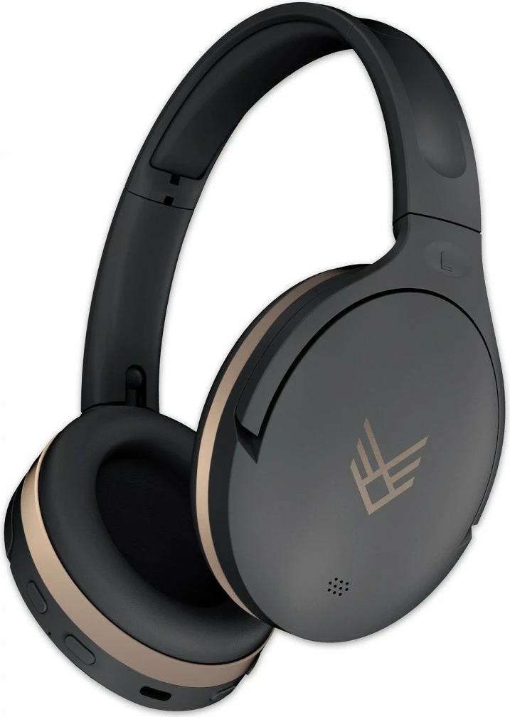 Velike slušalke Audeeo Serene Hush Pro, Bluetooth 5.0, aktivno zmanjševanje šuma (ANC), 35 ur baterije, črne