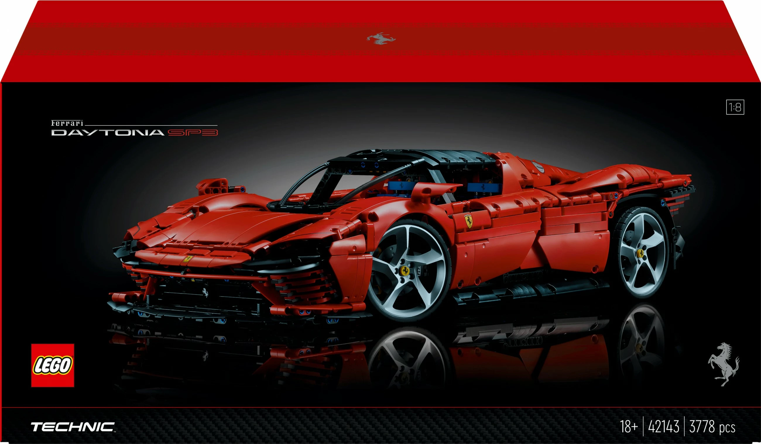 Set za sestavljanje LEGO Technic Ferrari Daytona SP3, 3778 kosov, plastika, 6,99 kg