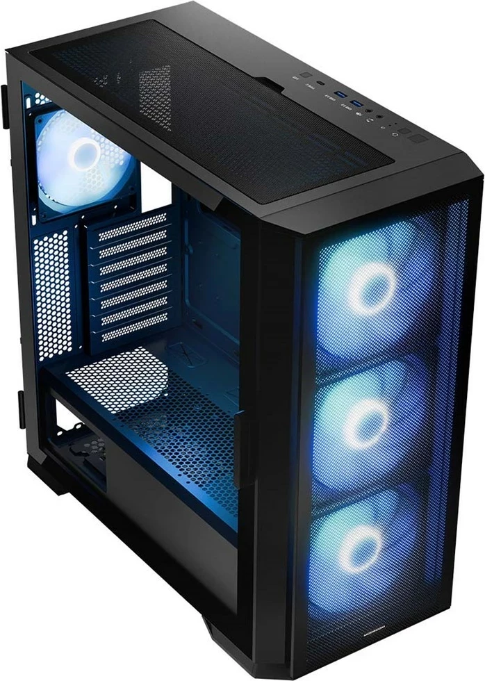 Ohišje MODECOM HORIZON ARGB Flow MIDI USB 3.0 x2 CYPE-C, črno