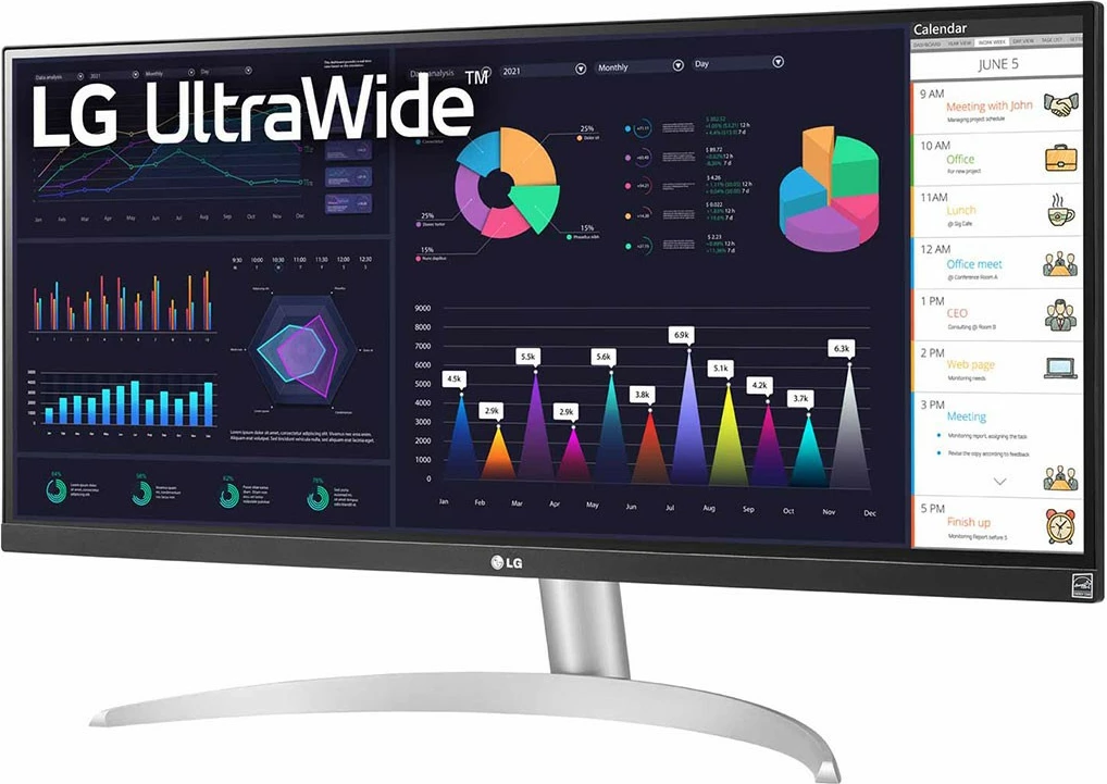 UltraWide monitor 29 inč 29WQ600-W, LG, Full HD, bel